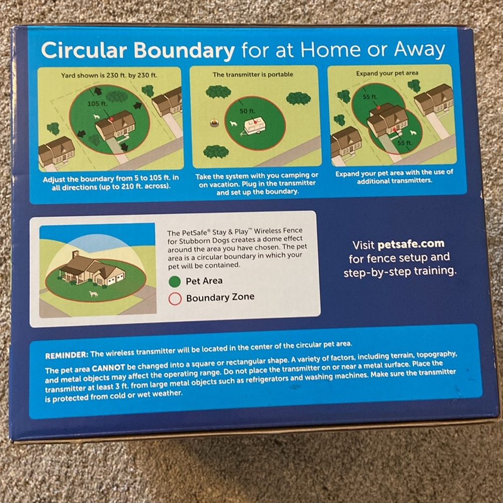 PetSafe Stay & Play WIRELESS Fence for Stubborn Dogs (3/4 Acre!) - Picture 4 of 5